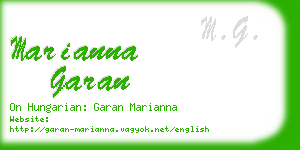 marianna garan business card